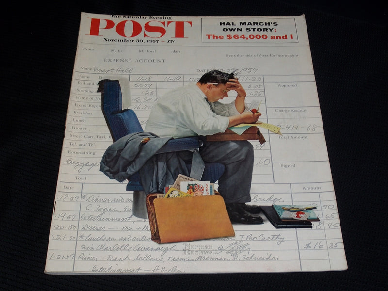 1957 NOVEMBER 30 SATURDAY EVENING POST MAGAZINE - NORMAN ROCKWELL COVER - E 1271