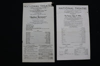 1934 NATIONAL THEATRE PROGRAMS - LOT OF 14 - K 2831