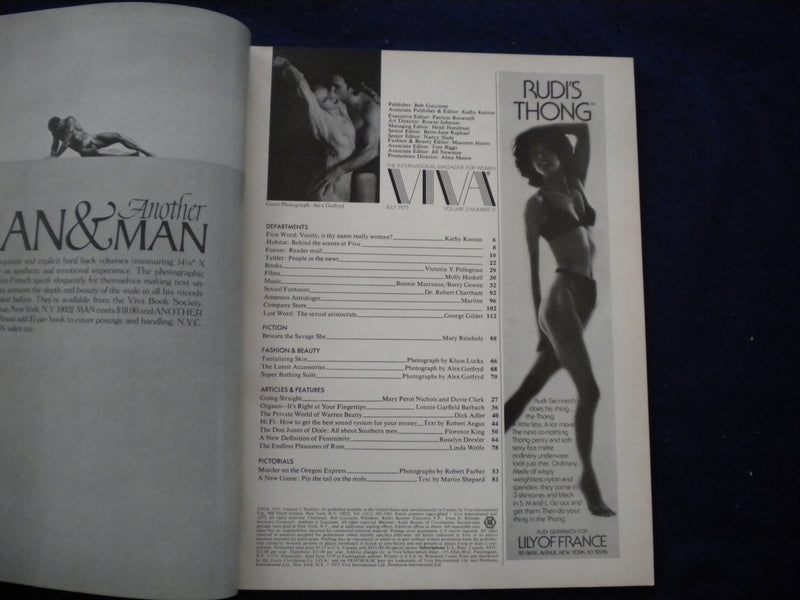 1975 JULY VIVA MAGAZINE - THE PRIVATE WORLD OF WARREN BEATTY - B 638Q