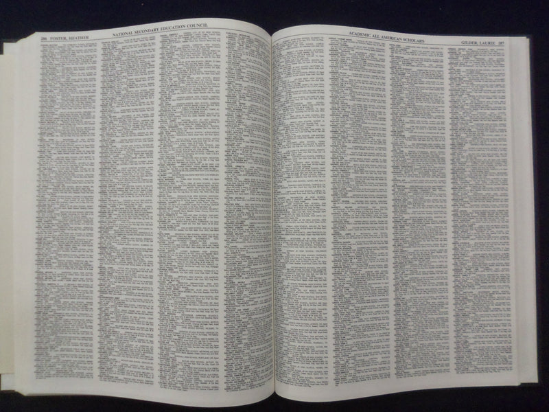 1984 ACADEMIC ALL-AMERICAN SCHOLAR PROGRAM - VOLUME I - YB 3038