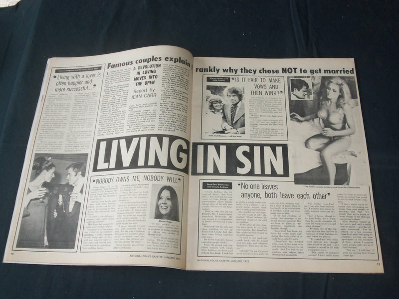 1973 JANUARY THE NATIONAL POLICE GAZETTE MAGAZINE - DEAN MARTIN - B 5784