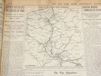 1918 AUGUST 21 NEW YORK TIMES - FRENCH TAKE 8,000 PRISIONERS - NT 9205