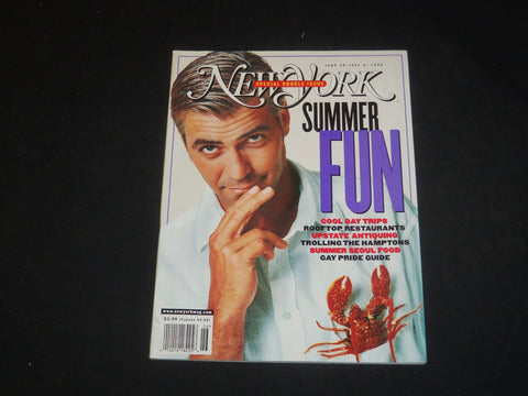 1998 JUNE 29 - JULY 6 NEW YORK MAGAZINE - GEORGE CLOONEY - SP 3992