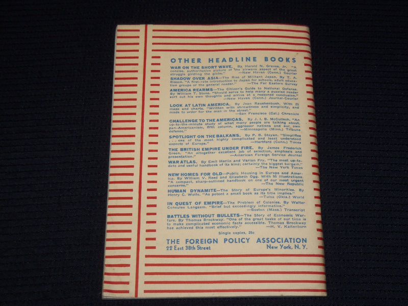 1941 TOWARD A DYNAMIC AMERICA BOOK BY MARQUIS CHILDS & WILLIAM STONE - K 617