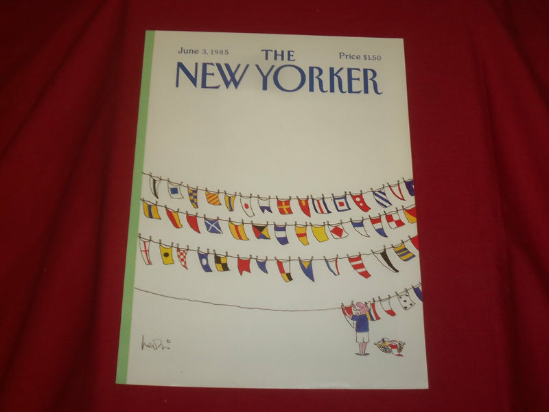 1985 JUNE 3 NEW YORKER MAGAZINE FRONT COVER ONLY - GREAT ART FOR FRAMING