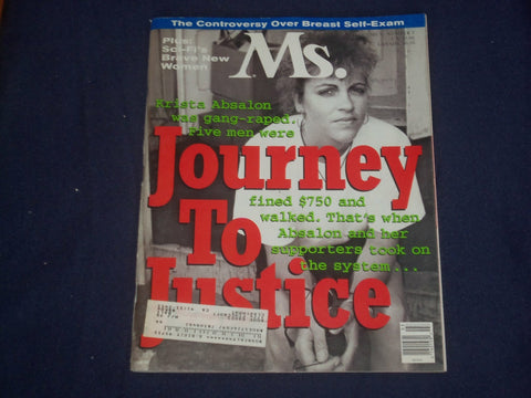 1994 NOVEMBER/DECEMBER MS. MAGAZINE -KRISTA ABSALON, JOURNEY TO JUSTICE- ST 6074