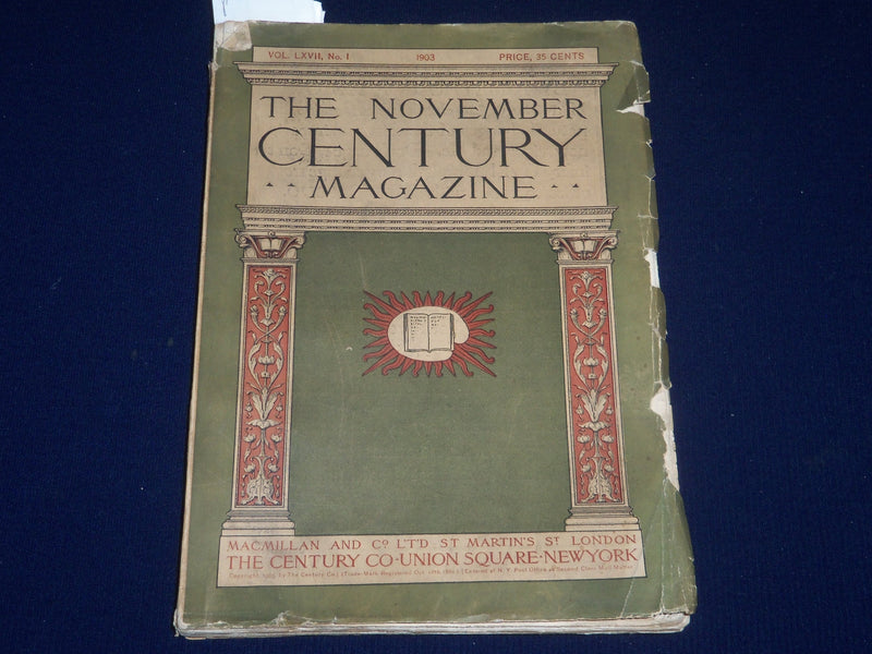 1903 NOVEMBER THE CENTURY MAGAZINE - VILLA CAMPI BY MAXFIELD PARRISH - SP 2587