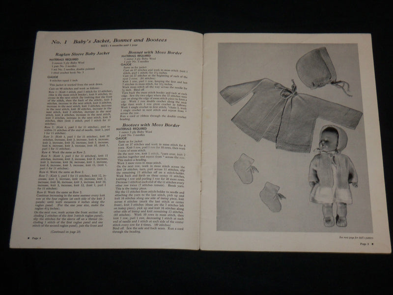 1950 ROCK-A-BYE BABY BOOK KNITTING CATALOG BY NATALIE HERBERT - J 6738