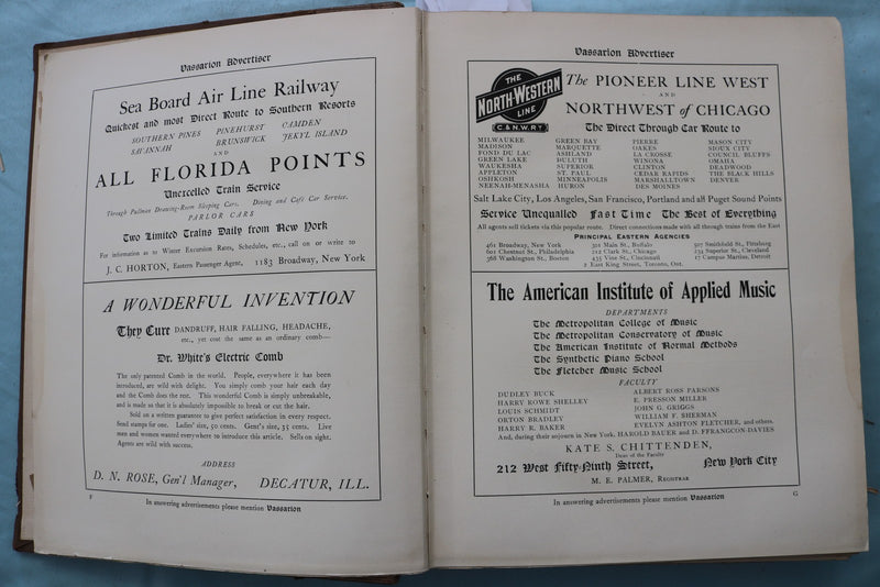 1902 VASSARION VASSAR COLLEGE YEARBOOK - POUGHKEEPSIE, NEW YORK - YB 3588