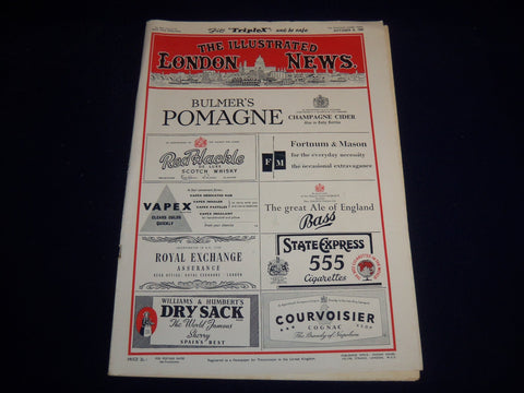 1955 OCTOBER 8 ILLUSTRATED LONDON NEWS MAGAZINE - H. M. S. CUMBERLAND - E 8023