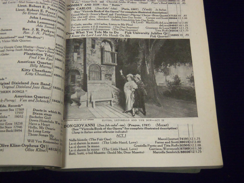 1922-1941 VICTOR RECORDS CATALOGS LOT OF 3 - LISTS OF ARTIST - J 1977