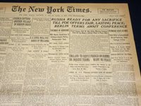 1916 DECEMBER 17 NEW YORK TIMES - RUSSIA READY FOR ANY SACRAFICE - NT 8654