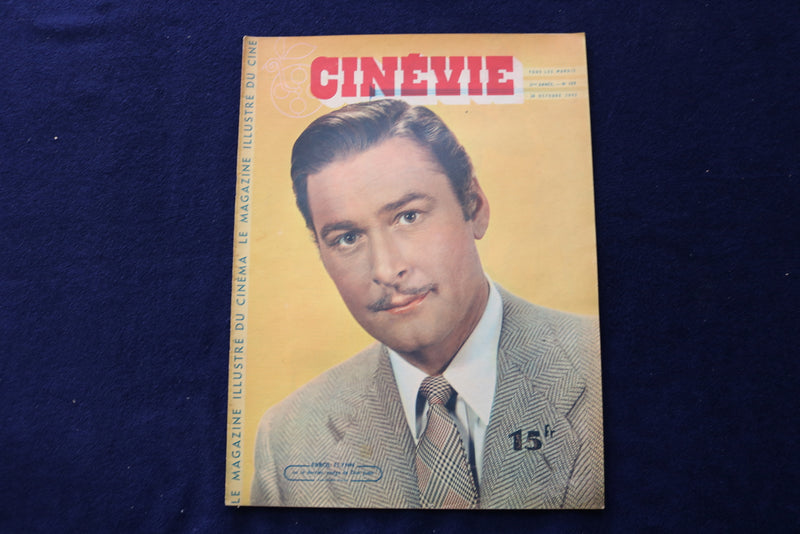 1947 OCT 28 CINEVIE MAGAZINE - ERROL FLYNN - FRENCH COVER - E 23898