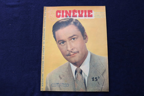1947 OCT 28 CINEVIE MAGAZINE - ERROL FLYNN - FRENCH COVER - E 23898
