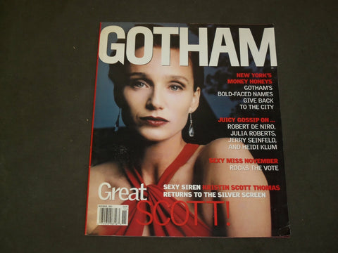 2001 NOVEMBER GOTHAM MAGAZINE - KENNETH JAY LANE - KRISTIN SCOTT THOMAS - B 5064