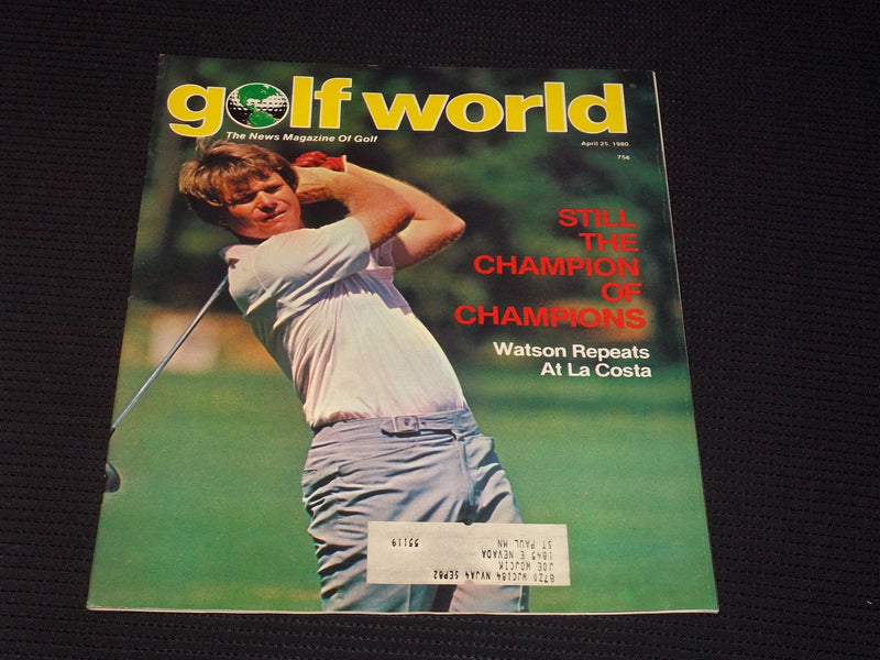 1980 APRIL 25 GOLF WORLD MAGAZINE - TOM WATSON FRONT COVER - E 6989
