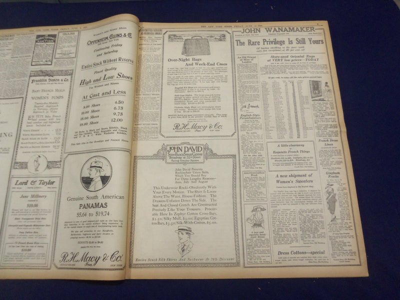 1920 JUNE 4 NEW YORK TIMES - CHICAGO CROWDS CHEER JOHNSON - NT 9104