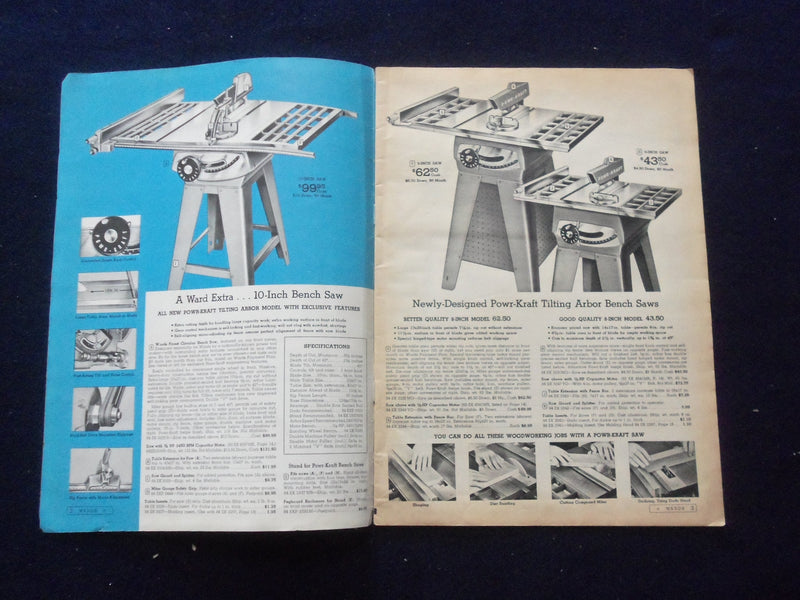 1956-1957 MONTGOMERY WARD POWR-KRAFT POWER TOOL CATALOG - J 8488