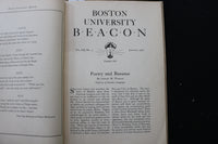 1928 JANUARY BOSTON UNIVERSITY BEACON - SAMUEL WAXMAN - LOT OF 2 - K 2215