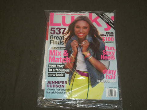 2013 JANUARY LUCKY MAGAZINE - JENNIFER HUDSON COVER - B 3590