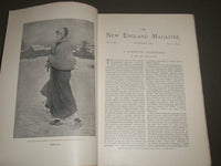 1889-1896 NEW ENGLAND MAGAZINE LOT OF 5 DIFFERENT ISSUES - WR 1180I