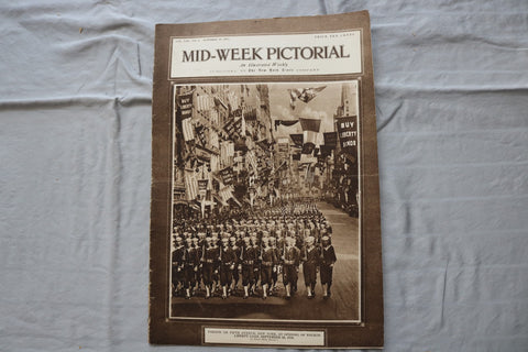 1918 OCT 10 MID-WEEK PICTORIAL MAGAZINE SECTION - PARADE OF 5TH AVENUE - NP 9240