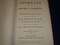 1830-1831 JOURNALS OF HOUSE OF COMMONS - KING GEORGE IV 1ST & 2ND YEAR - KD 4C