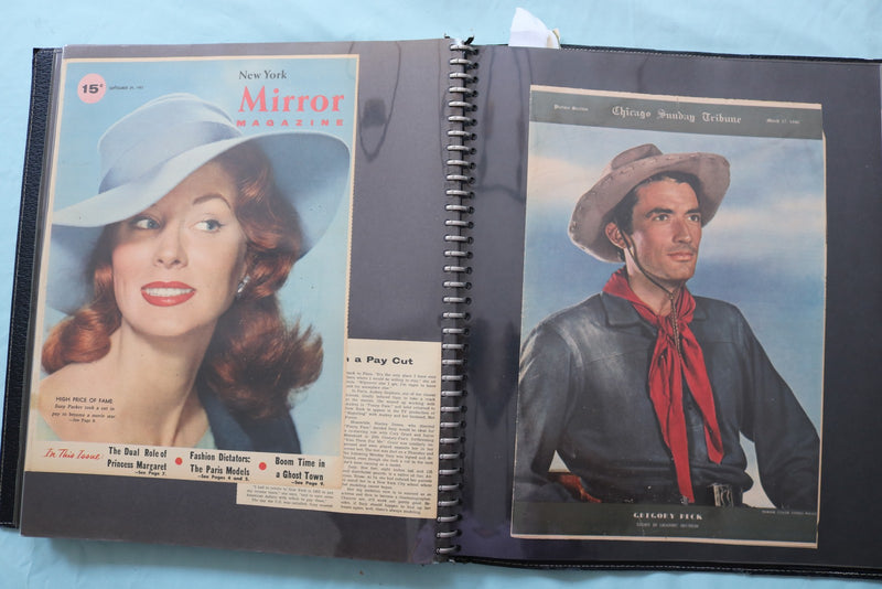 HOLLYWOOD STARS SCRAPBOOK - GREGORY PECK - MERLE OBERON - KIM NOVAK - #22