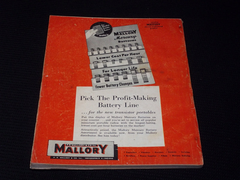 1956 SEPTEMBER RADIO & TELEVISION NEWS MAGAZINE VERY NICE FRONT COVER - E 96