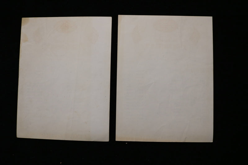 1978 HUBERT CASTLE CIRCUS OFFICIAL ROUTE CARDS - LOT OF 6 - K 1919
