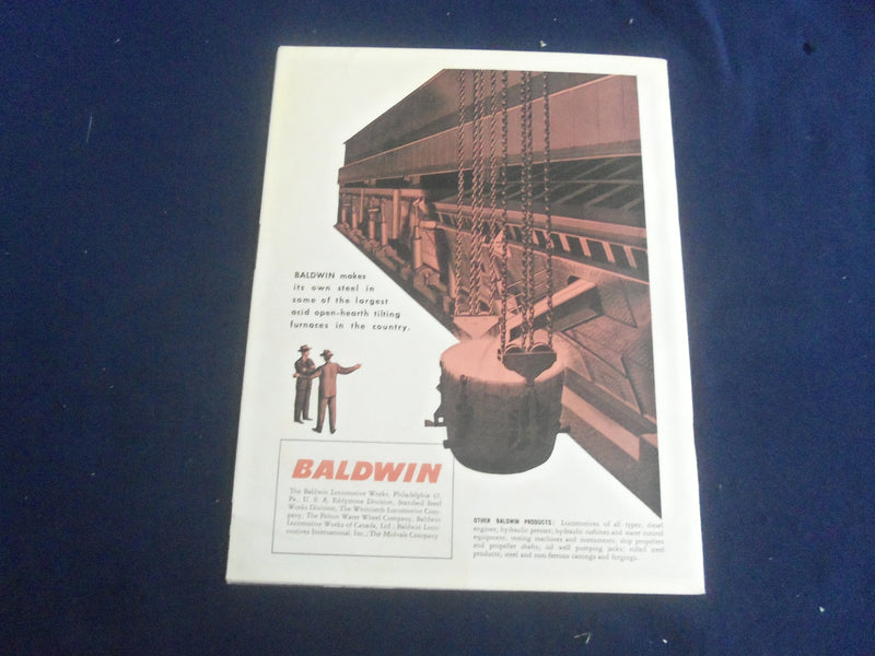1949 1ST/2ND QUARTER BALDWIN LOCOMOTIVES MAGAZINE-GREAT COVER & PHOTOS- SP 6482S