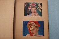 1940'S HOLLYWOOD STARS SCRAPBOOK - SHIRLEY TEMPLE - CLARK GABLE - E 26500
