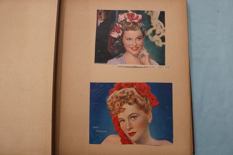 1940'S HOLLYWOOD STARS SCRAPBOOK - SHIRLEY TEMPLE - CLARK GABLE - E 26500