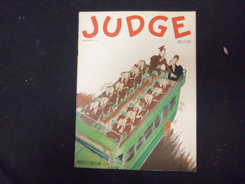 1932 JUNE 18 JUDGE MAGAZINE - NICE ILLUSTRATIONS, STORIES AND ADS - ST 3854