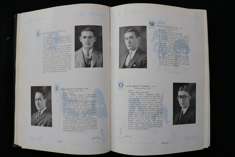 1924 THE MELANGE LAFAYETTE COLLEGE YEARBOOK - EASTON, PENNSYLVANIA - YB 3499