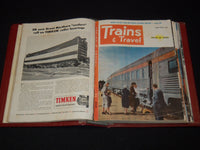 1953 TRAINS MAGAZINES BOUND VOLUME LOT OF 10 ISSUES - NICE COVERS - KD 2133B