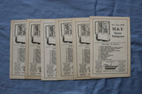 1930 R.K.O. LINCOLN MOVIE THEATRE PROGRAM - LOT OF 6 - K 2730