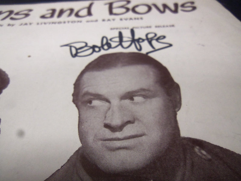 BOB HOPE BUTTONS AND BOWS AUTOGRAPHED SHEET MUSIC - AM 53