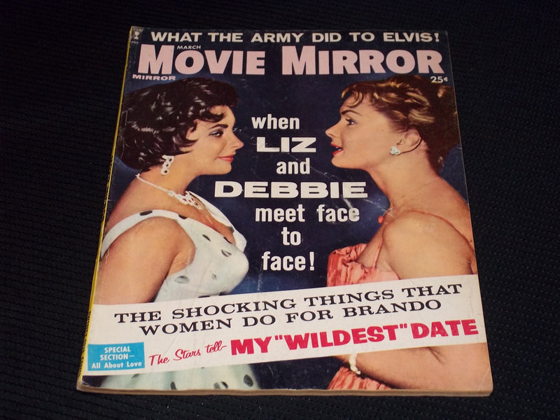 1960 MARCH MOVIE MIRROR MAGAZINE - LIZ & DEBBIE FRONT COVER - E 16168