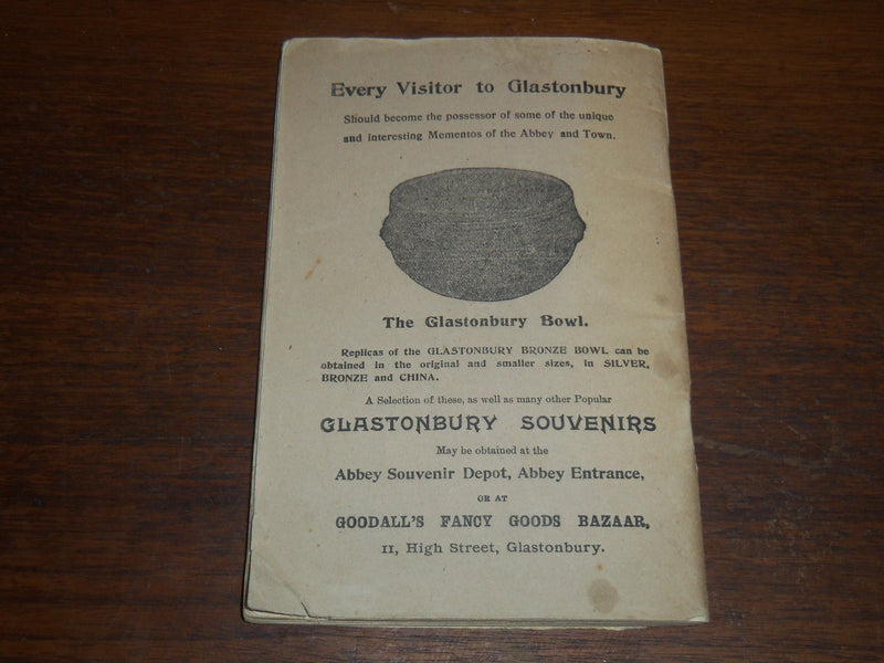 1900'S CENTRAL SOMERSET GAZETTE GUIDE TO GLASTONBURY - ABBEY EXCAVATIONS- K 1229