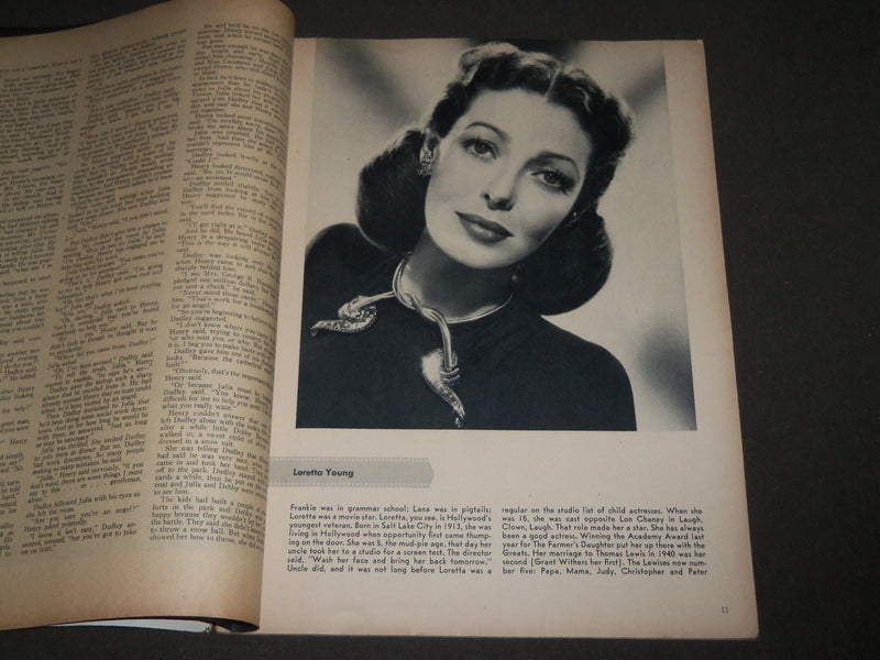 1948 MOVIE STORY YEAR BOOK MAGAZINE - LORETTA YOUNG COVER - M 164