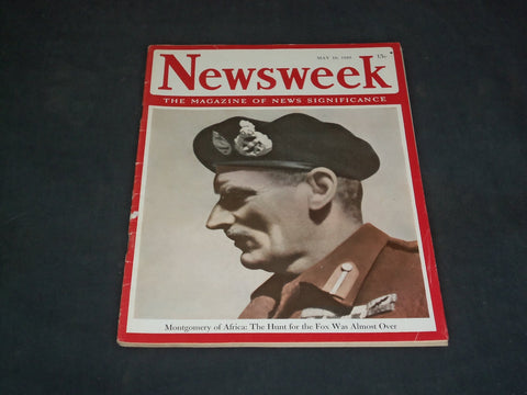 1943 MAY 10 NEWSWEEK MAGAZINE - MONTGOMERY OF AFRICA - NW 10