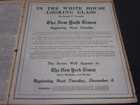 1921 DEC 4 NY TIMES SPECIAL FEATURES - WILSON AS A HUMAN BEING - NT 7073