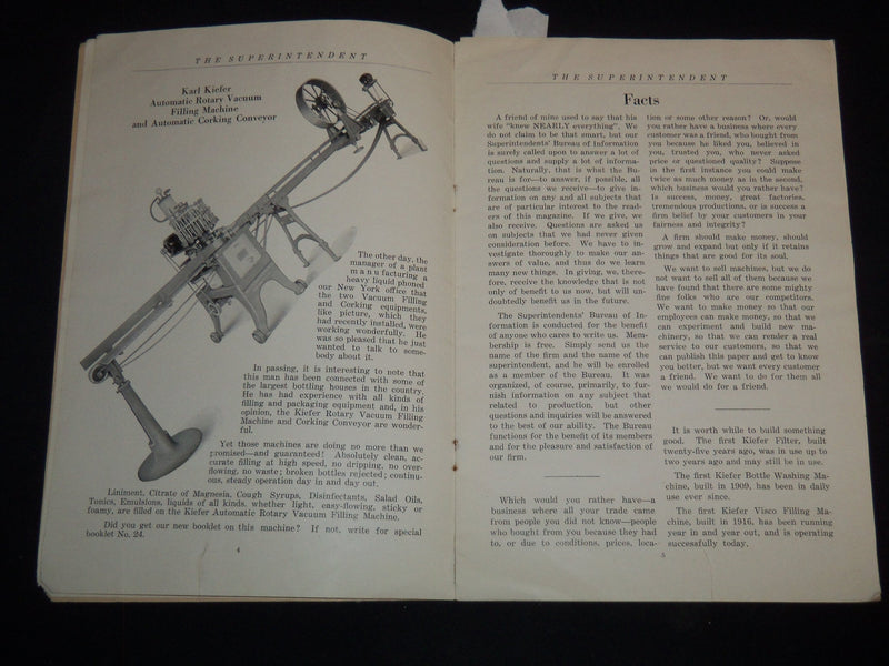 1923 OCTOBER KARL KIEFER MACHINE CO. - THE SUPERINTENDENT MAGAZINE - J 9147