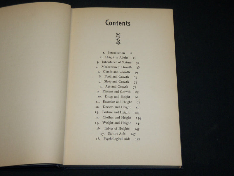 1939 SHORT STATURE AND HEIGHT INCREASE BOOK BY C. J. GERLING - KD 2770H