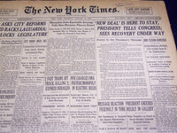 1934 JANUARY 4 NEW YORK TIMES - NEW DEAL IS HERE TO STAY - NT 3997