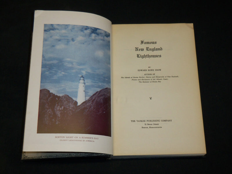 1945 FAMOUS LIGHTHOUSES OF NEW ENGLAND BOOK BY EDWARD ROWE SNOW - KD 6037