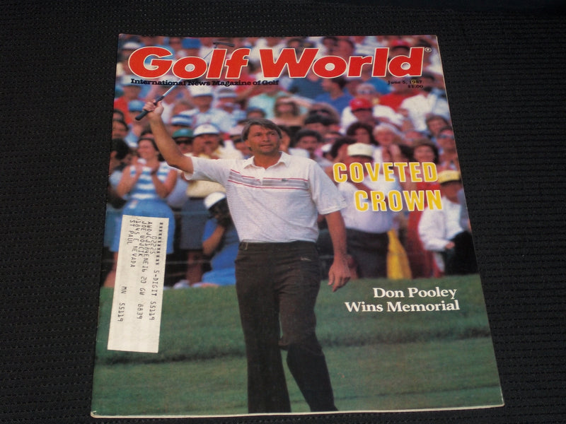 1987 JUNE 5 GOLF WORLD MAGAZINE - DON POOLEY FRONT COVER - E 5515A