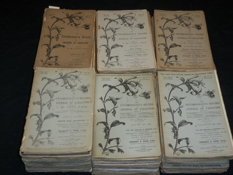 1890-1936 THE ENTOMOLOGIST'S MONTHLY RECORD & JOURNAL OF VARIATION LOT OF 515