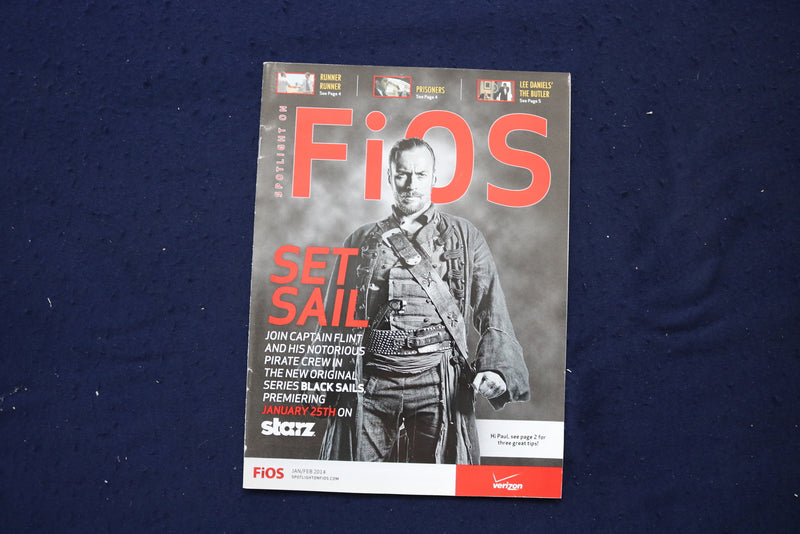 2014 JAN/FEB SPOTLIGHT ON FIOS MAGAZINE - TOBY STEPHENS COVER - E 18888